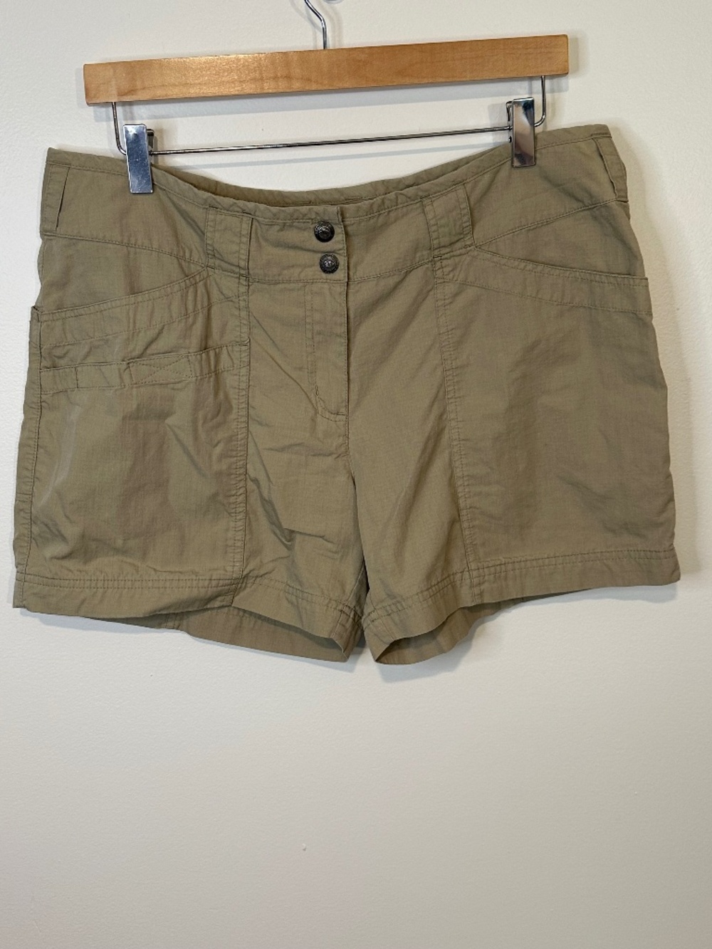 Exofficio Rippy Chick Shorty Khaki Hiking Outdoor Shorts Size 14